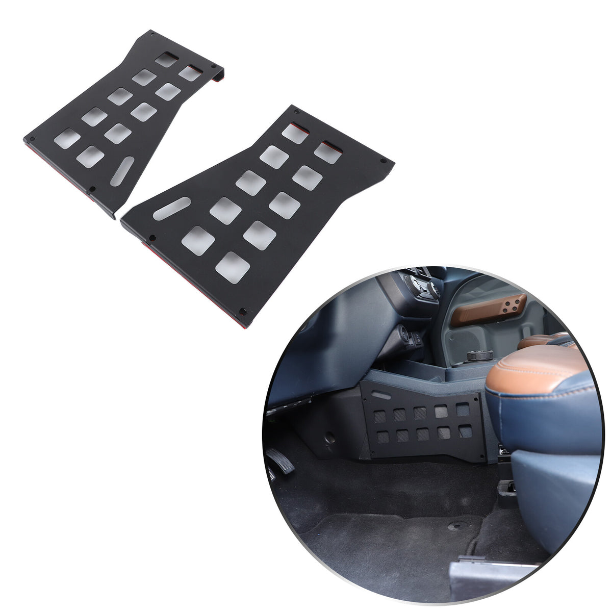 Aluminum Alloy Center Console Side Strorage Hanger Bag For Ford Maverick 2022+ 18