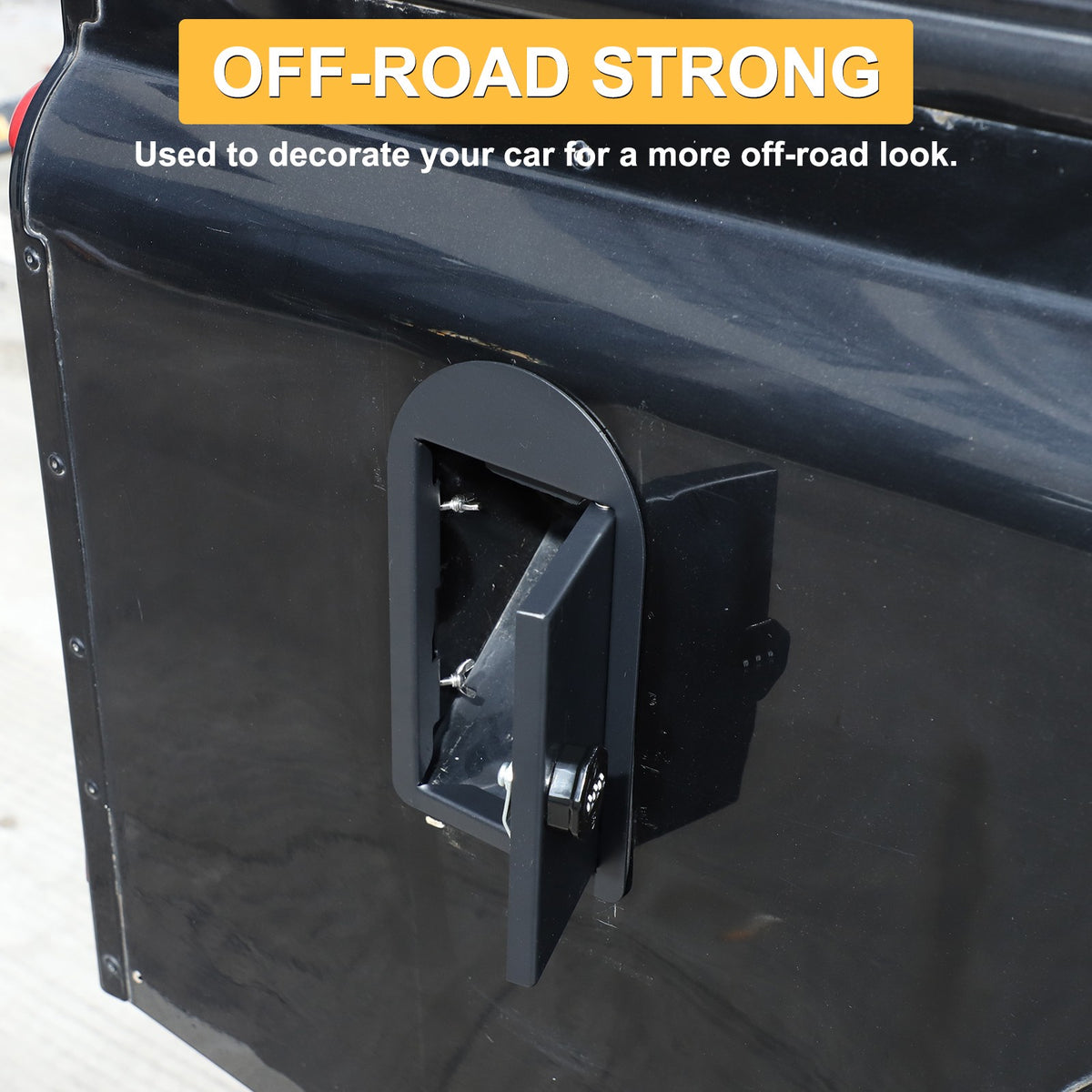 Carbon Steel Fuel Tank Cap Anti-Theft Lock Trim For LR Defender L663 04-18 US 10