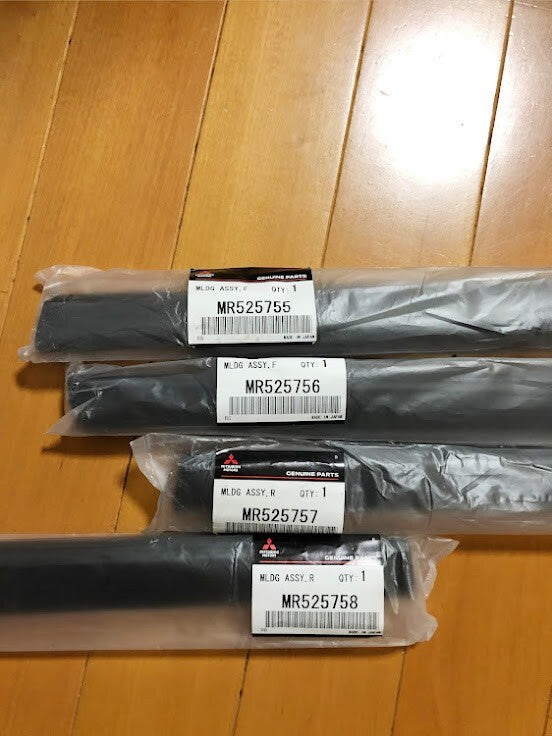 MITSUBISHI OEM Molding Front & Rear Set MR525755-58 For LANCER EVO 7/8/9 CT9A 6