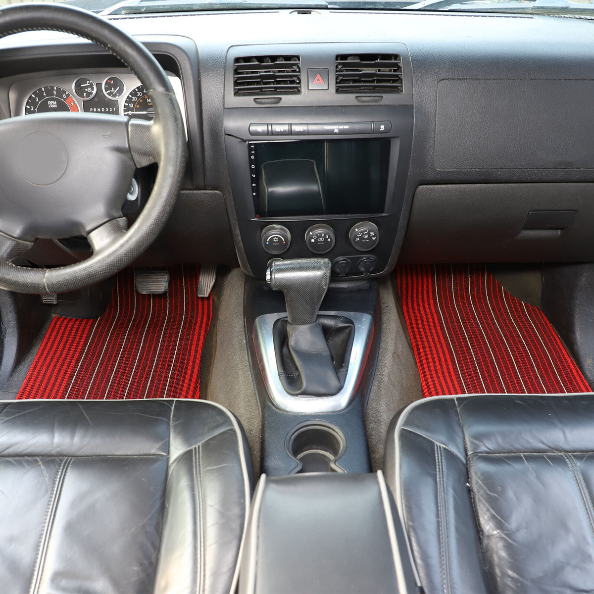 Beige Car Floor Mats Cargo Carpets Foot Pads For Hummer H3 2005-2009 9
