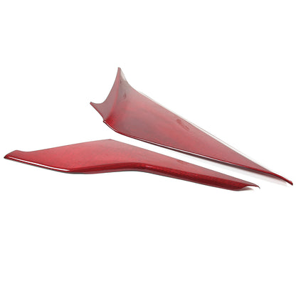 Red Real Carbon Fiber Center Console Side Knee Pad Trim For Corvette C8 2020-25 16