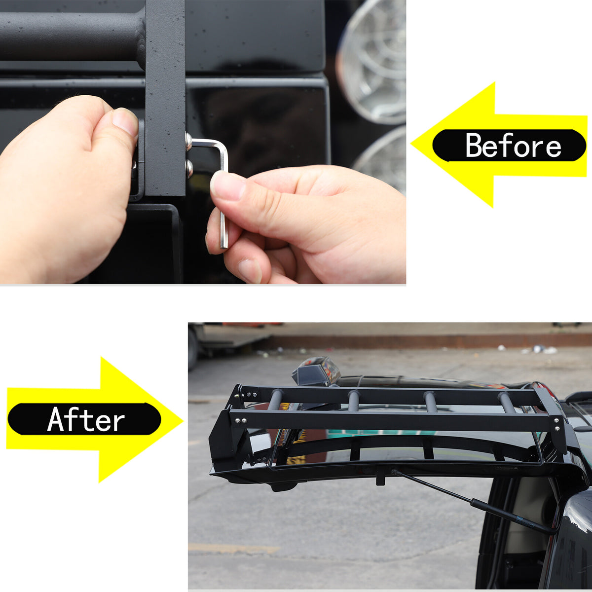 Side Roof Rack Side Access Ladder For Land Rover Discovery 3/4 LR3 LR4 2004-16 8
