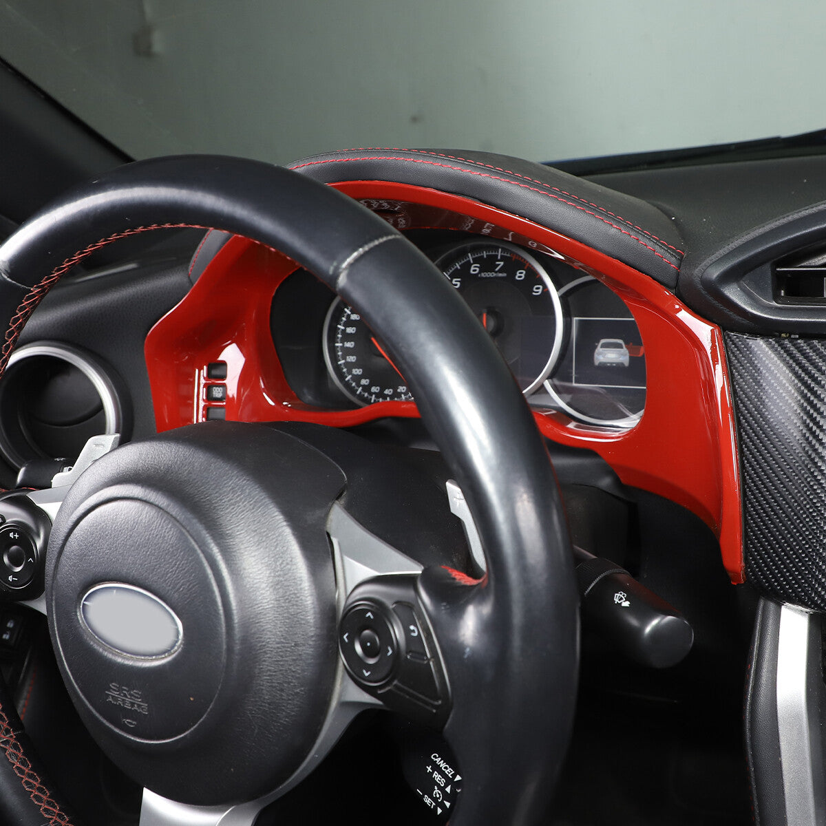 Red Interior Dashboard Instrument Cover Trim For Toyota 86/Subaru BRZ 12-20 US 3