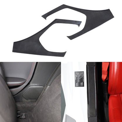 Real Carbon Fiber Interior Door Sill Plate Rear Trim For Corvette C8 2020+ US 19