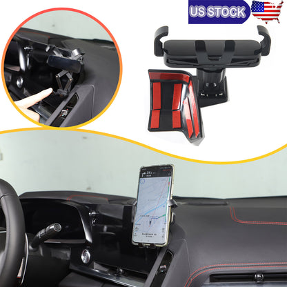 Center Console Interior Dashboard Phone Holder Mount Bracket For Corvette C8 20+ 38