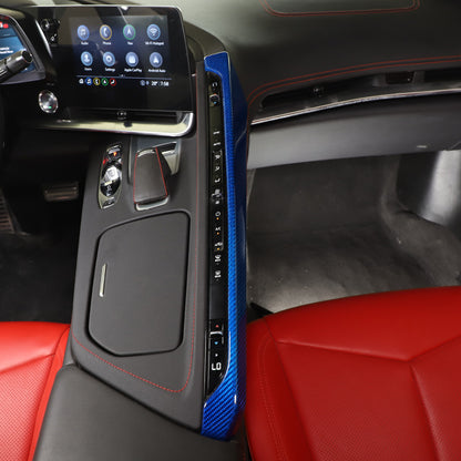 Blue Real Carbon Fiber Full Interior Set Decor Trim Kit for Corvette C8 20-25 - Variants 6-10 41