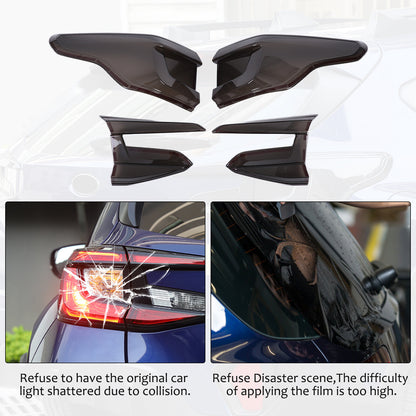 Smoked Black Rear Tail Light Guard Decor Cover Trim For Subaru Crosstrek 24+ US 15