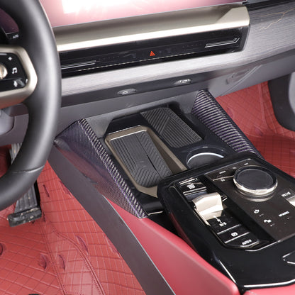 Real Carbon Fiber Center console Gear Shift Side Trim For BMW 5 Series G60 2024+ 16