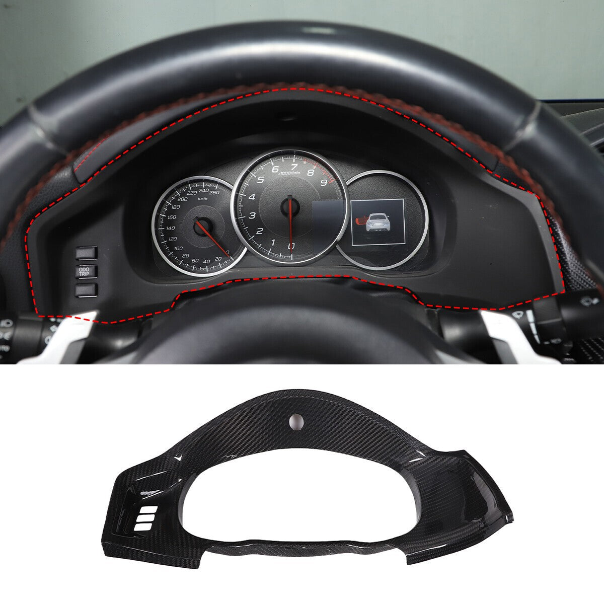 Real Carbon Fiber Interior Center Trim Set For Toyota 86 Subaru BRZ 2012-2020 20