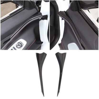 Carbon Fiber Interior Dashboard Side Panel Cover Trim For Corvette C8 2020-2026 5