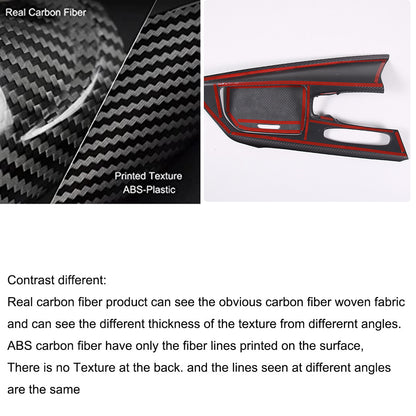 Real Carbon Fiber Console Gear Shift Panel Trim For C8 Corvette Z06 Z51 20-25 6