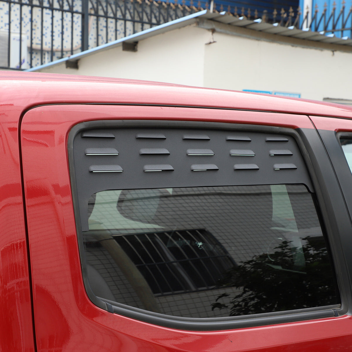 Black Aluminium Alloy Door Window Air Vents Screens For Toyota Tacoma 16-23 13