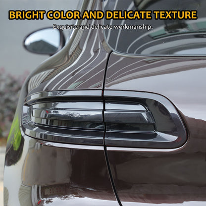 Smoked Blackout Rear Tail light Overlay Lens Cover For Porsche Macan 95B 15-18 18