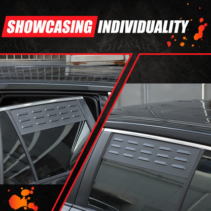 Rear Door Window Louver Air Vent Panel Trim Cover For Toyota RAV4 2020-2024 US 6
