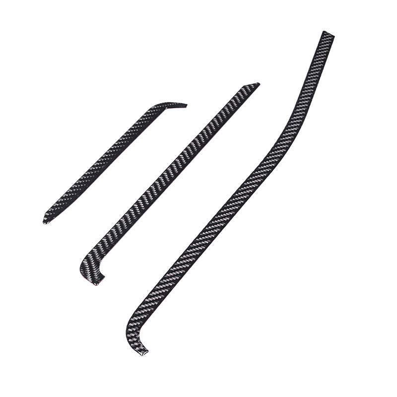Carbon Fiber Center Console Trim Cover Sticker Set Fit For Corvette C8 20-25 US 10