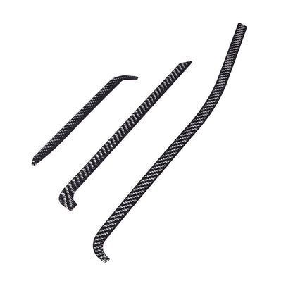 Carbon Fiber Center Console Trim Cover Sticker Set Fit For Corvette C8 20-25 US 10