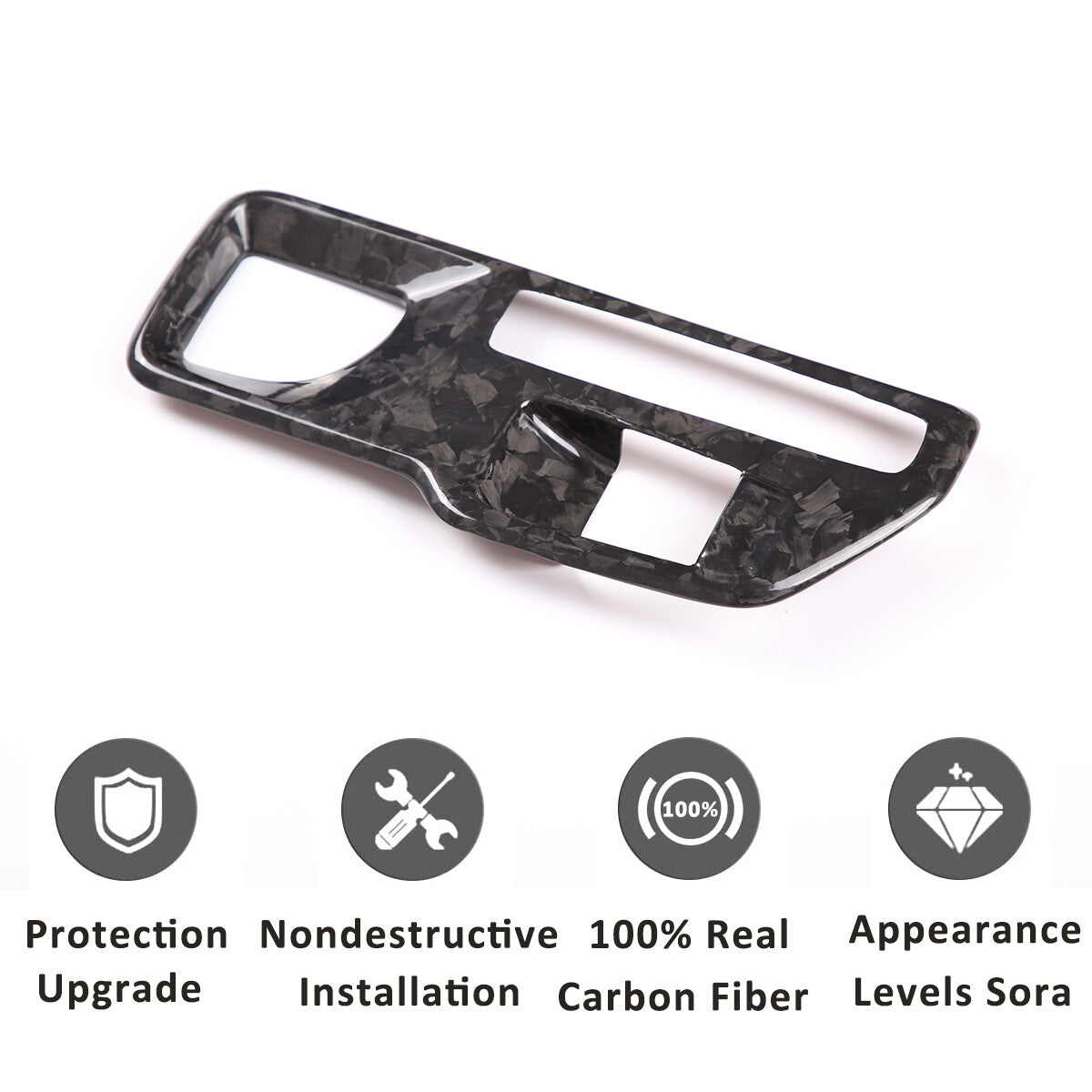 Forged Console Gear Shift Box Panel Trim Cover For Toyota Supra A90 2019-2022 7