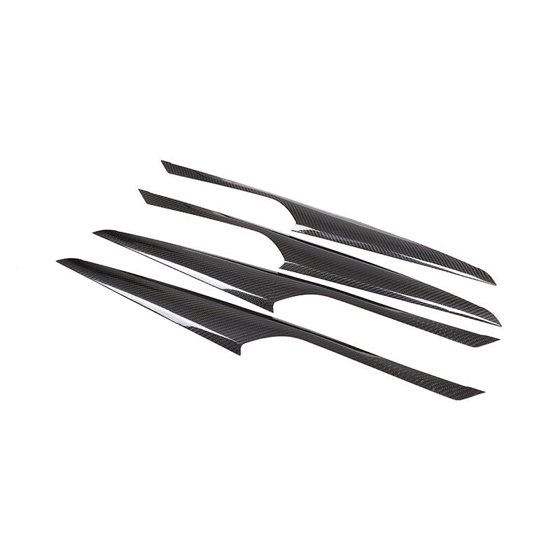 Real Dry Carbon Fiber Interior Door Panel Trim For BMW X3 G01 X4 G02 2018-2024 3