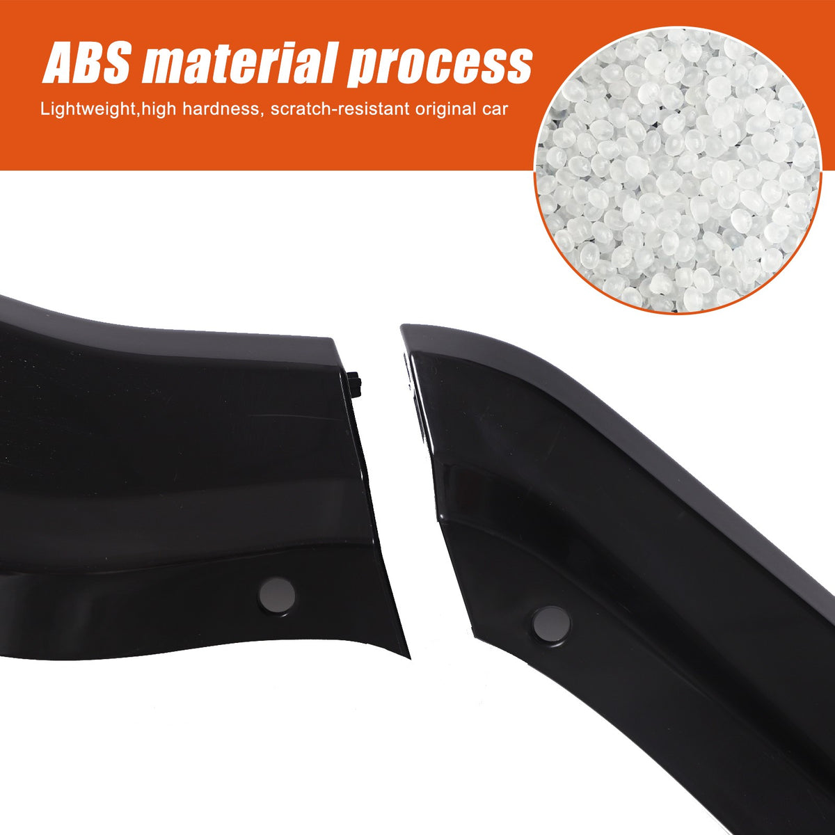 Replacement Black Front Bumper Lip Kit Splitter Exterior For Corvette C8 20+ US 3