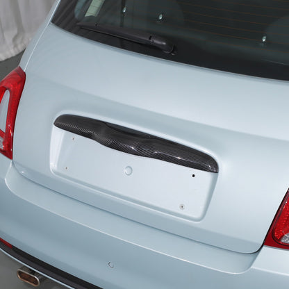 Real Carbon Fiber Tailgate Trim For Fiat 500 312 2010+ 16