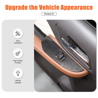 ABS Carbon Fiber Interior Decor Trim Cover For Cadillac Escalade 2007-14 19
