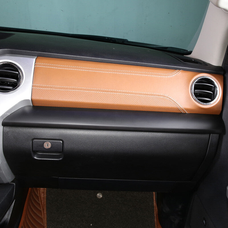 Matte Black Dashboard Center Console Panel Trim For Toyota Tun-dra 2014-21 5