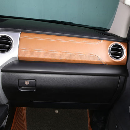 Matte Black Dashboard Center Console Panel Trim For Toyota Tun-dra 2014-21 5