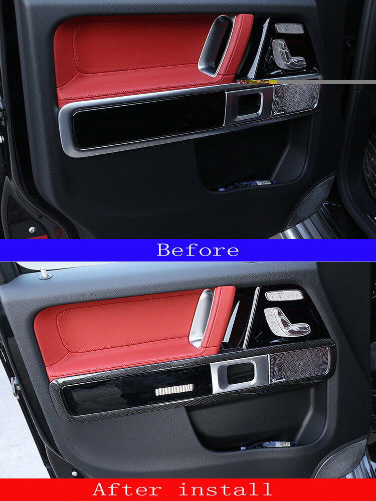 Carbon Fiber Inner Door Frame Trim Cover For Mercedes Benz G Class W463 19-20 8
