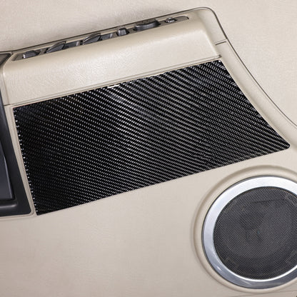 Soft Carbon Fiber Interior Door Panel Trim Stickers for Hummer H2 2003-07 US 3