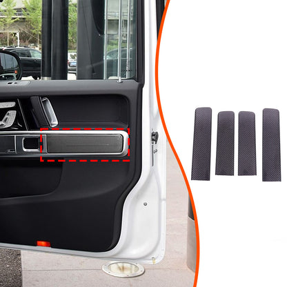 Purple Real Carbon Fiber Interior Door Panel Trim For Benz W463 G550 G63 2019+ 8