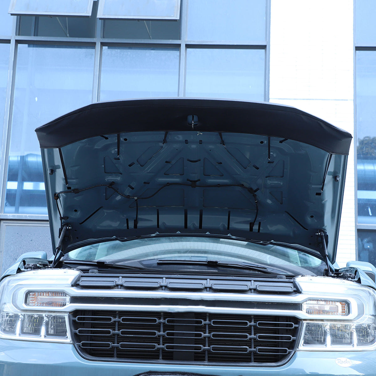 Black Car Bonnet Hood Bra Protector Mask Cover For Ford Maverick 2022-23 US 7