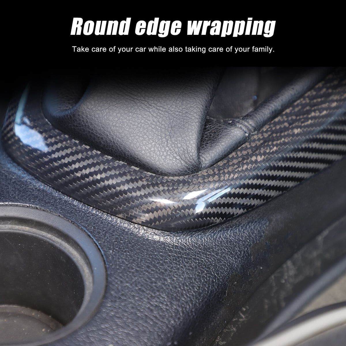 Real Carbon Fiber Center Console Gear Shift Panel Cover For Hummer H3 2005-2009 7