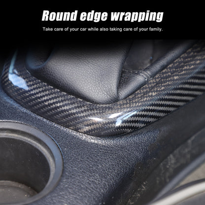 Real Carbon Fiber Center Console Gear Shift Panel Cover For Hummer H3 2005-2009 7