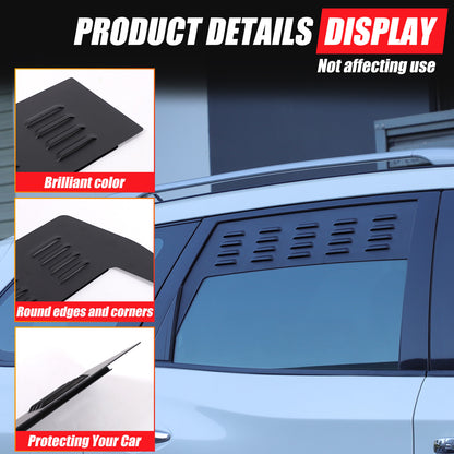 Rear Door Window Louver Air Vent Panel Trim Cover For Nissan Pathfinder 2013-18 19