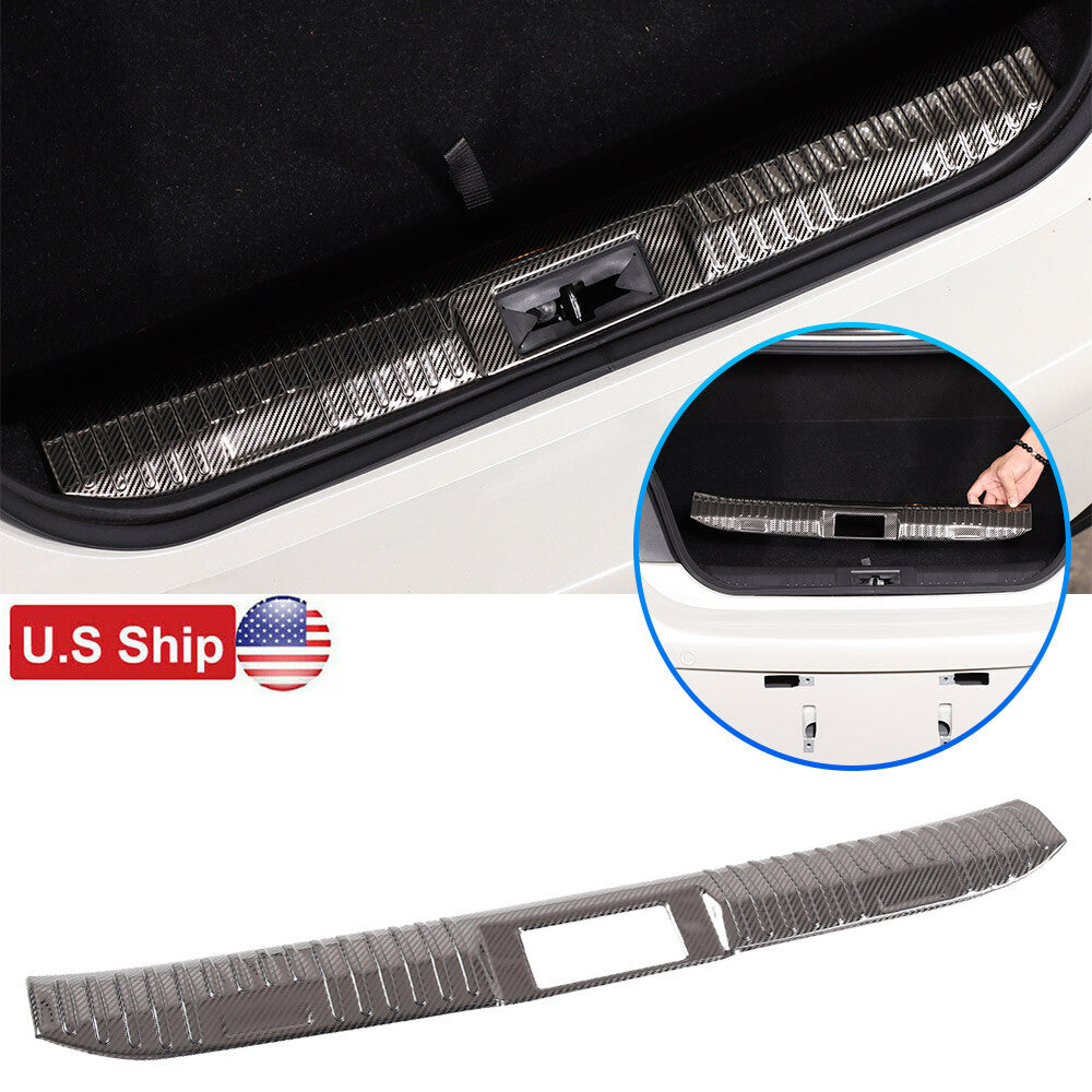 Stainless Steel Carbon Rear Bumper Cover Protector For Toyota 86/Subaru BRZ US 3