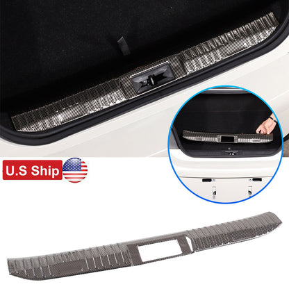 Stainless Steel Carbon Rear Bumper Cover Protector For Toyota 86/Subaru BRZ US 3