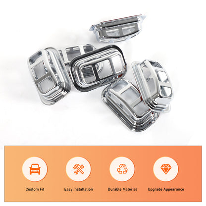 Silver Chrome Exterior Door Handle Mirror Hood Vent Trim Kit For Hummer H2 03-09 131