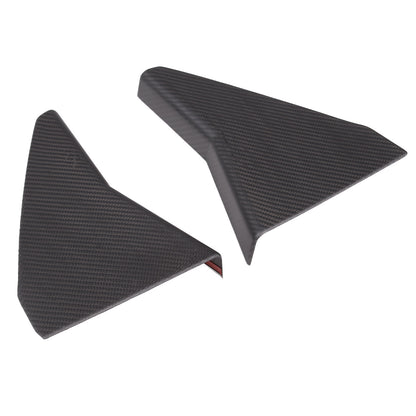 Matte Carbon Fiber Engine Bay Window Glass Side Trim Cover For Corvette C8 20-26 8