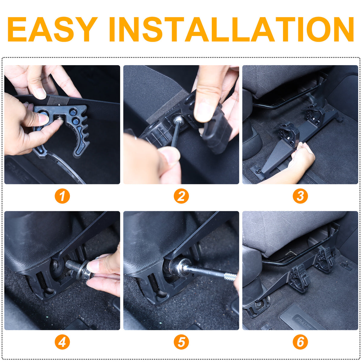Under Seat Flashlight Holder Bracket Mount For Honda Pilot 2015-2022 20
