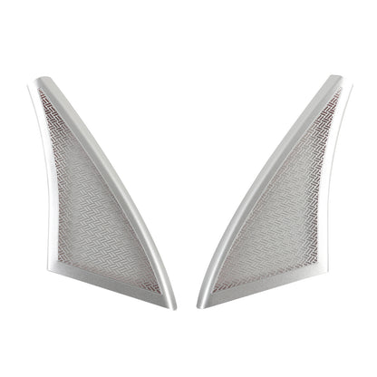 Silver Steel Front& Rear Door & Audio Speaker Tweeter Mesh Cover For BMW X1 23+ 18