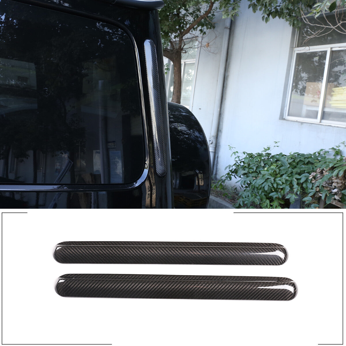 Real CARBON Fiber C Pillar Air Vent Trim Cover For Benz G class W463 G500 G63 1