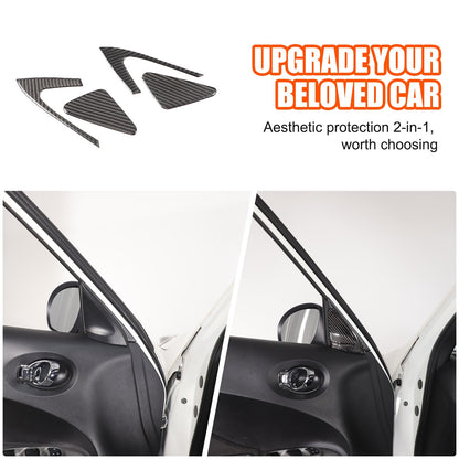 Soft Carbon Fiber Interior Center Console trim Sticker For Nissan Juke 2011-2019 86