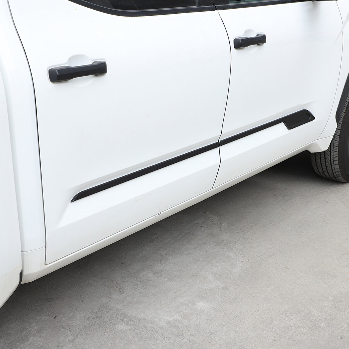 Matte Black Door Side Body Molding Cover Trim For 2022-2025 Toyota Tundra US 6