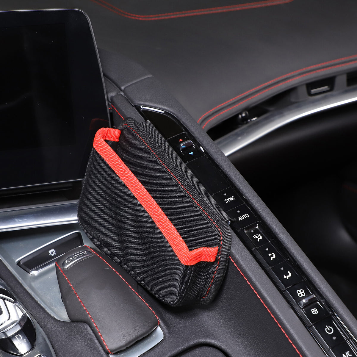 Front & Rear Center Console Storage Bag Tray For Corvette C8 2020+ - Variants 6-10 15