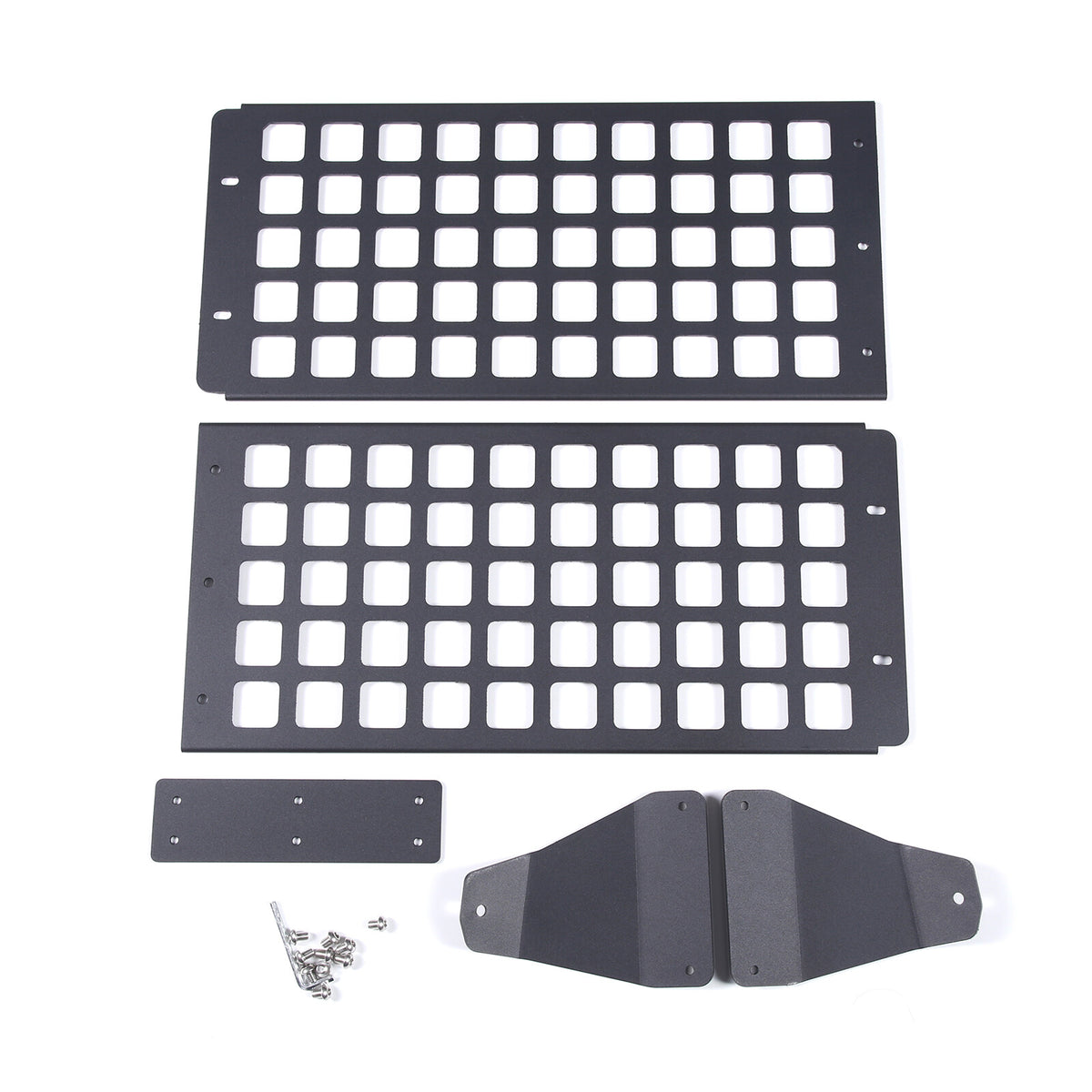 Black Alloy Trunk Roof Molle Storage Panel Rack For Toyota FJ Cruiser 2007-21 11