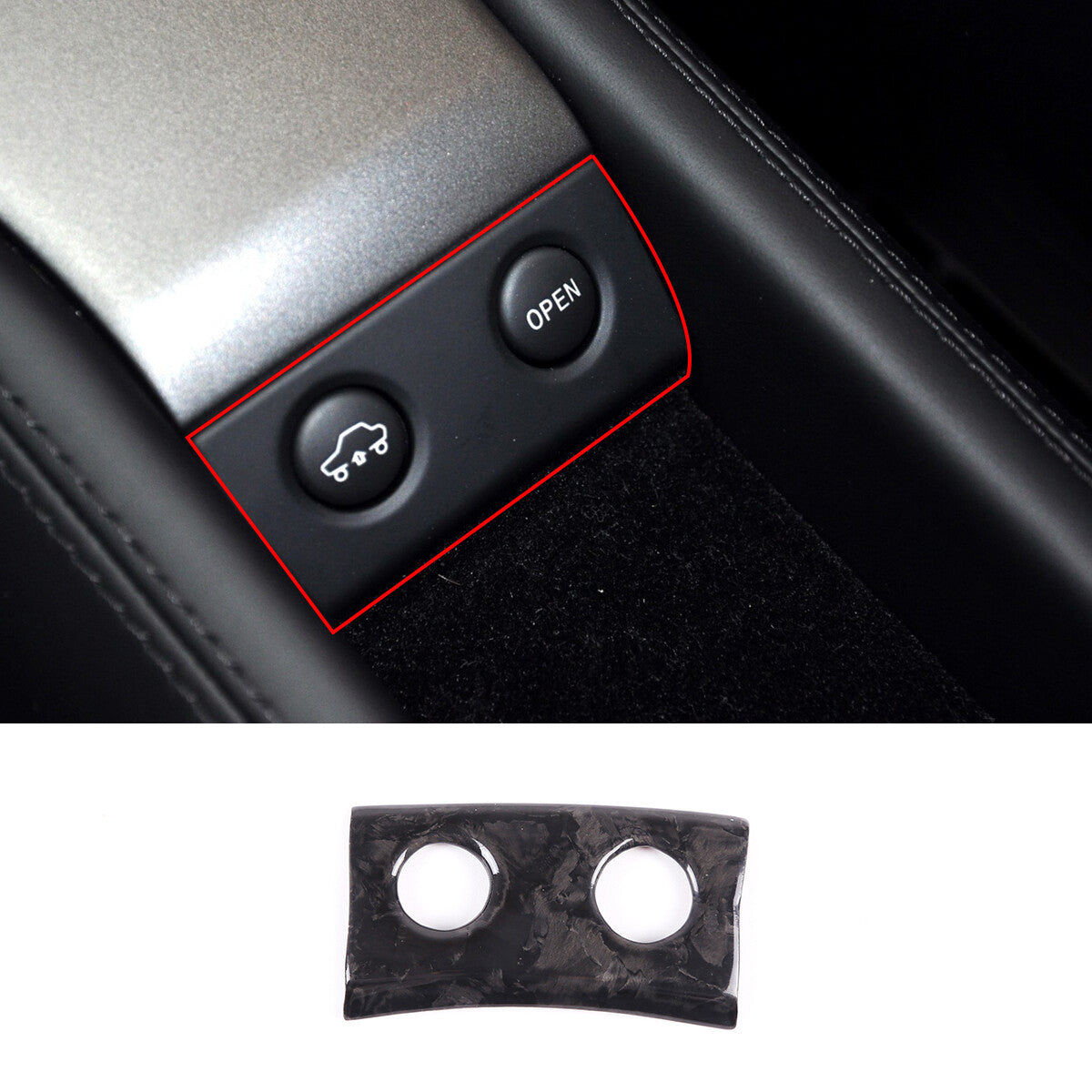 Forged Carbon Fiber Car Interior Kit Cover Trim Set For Ferrari 458 2011-2016 17