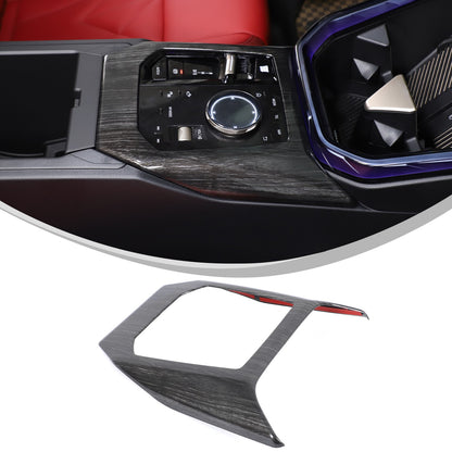 ABS Black Wood Grain Center Console Gear Shift Trim Cover For BMW X3 G45 2025+ 17