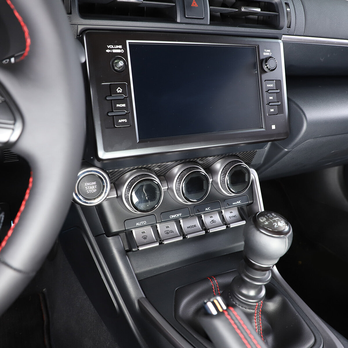 ABS Carbon Fiber Interior Center Console Trim Set For GR86/BRZ 2022-2024 US - Variants 6-10 50