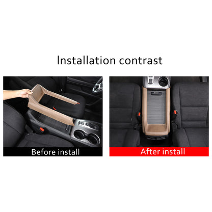 ABS Wood Grain Center Console Armrest Box Side Panel Trim for Honda Pilot 15-22 22