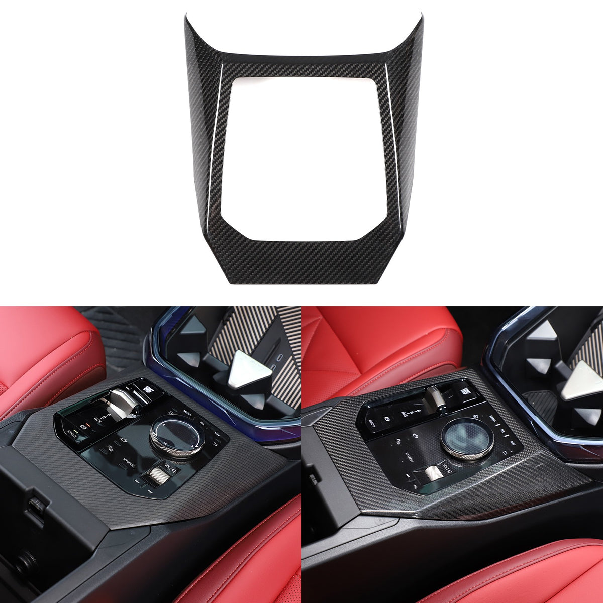 Real Carbon Fiber Center Console Gear Shift Panel Trim For BMW X3 G45 2025+ 8